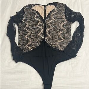 Elegant Black Lace Bodysuit by New York & Company! Worn once only!